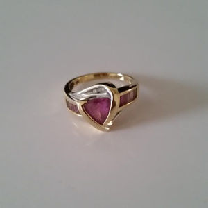 10KY Created Sapphire Ring - Kay Jewelers